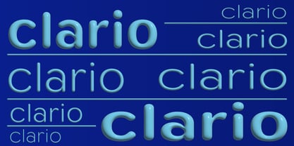 Clario Font Poster 3