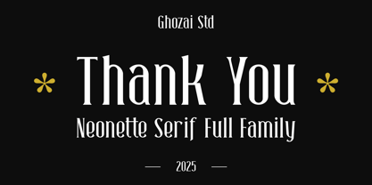 Neonette Serif Font Poster 9