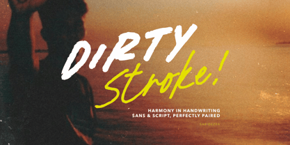 Dirty Stroke Font Poster 1