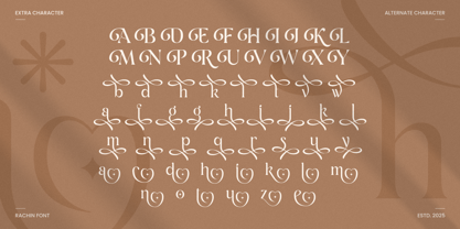 Rachin Font Poster 8