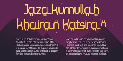 Bazirah Font Poster 3