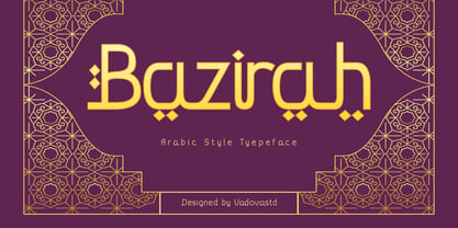 Bazirah Font Poster 1