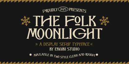The Folk Moonlight Font Poster 1