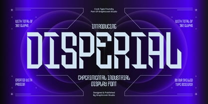 Cook Disperial Font Poster 1