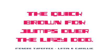 Monore Font Poster 8