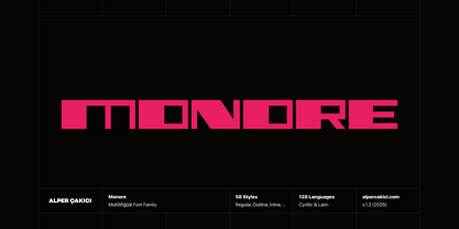 Monore Font Poster 1