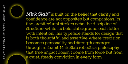 Mirk Slab Font Poster 7