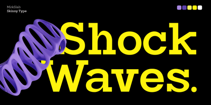 Mirk Slab Font Poster 3