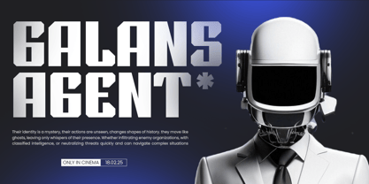 Techno World Font Poster 3