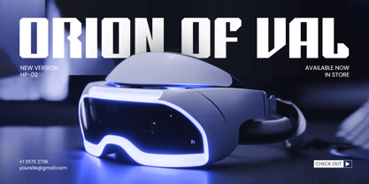 Techno World Font Poster 2