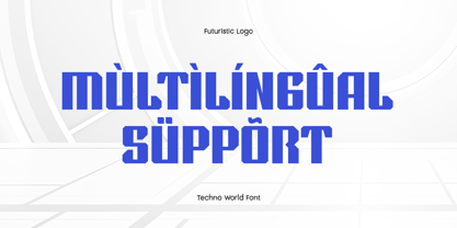 Techno World Font Poster 10