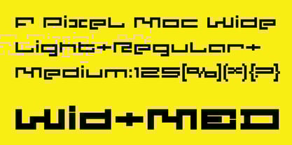 F Pixel Moc Font Poster 6