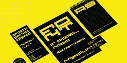 F Pixel Moc Font Poster 2