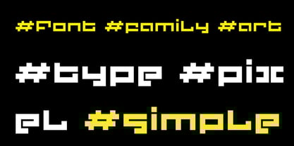 F Pixel Moc Font Poster 9