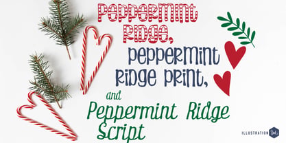 PN Peppermint Ridge Font Poster 1