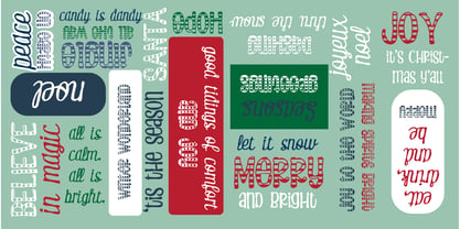 PN Peppermint Ridge Font Poster 2
