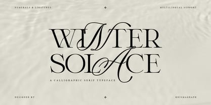 Winter Solace Font Poster 1