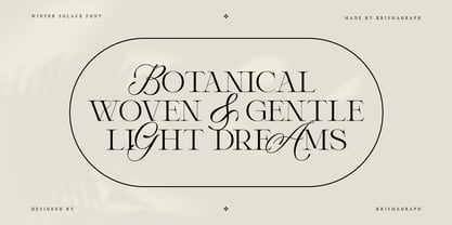 Winter Solace Font Poster 7