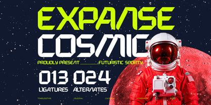 Expanse Cosmic Font Poster 1