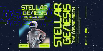 Expanse Cosmic Font Poster 3