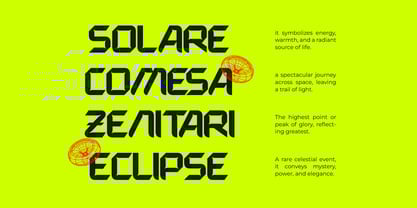 Expanse Cosmic Font Poster 8