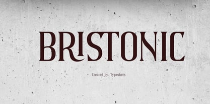 Bristonic Font Poster 12