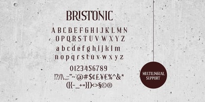 Bristonic Font Poster 9