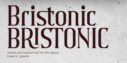 Bristonic Font Poster 1