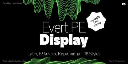 Evert PE Display Font Poster 1