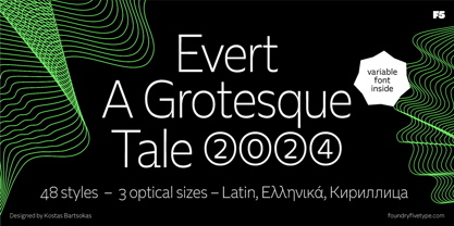 Evert PE Display Font Poster 2