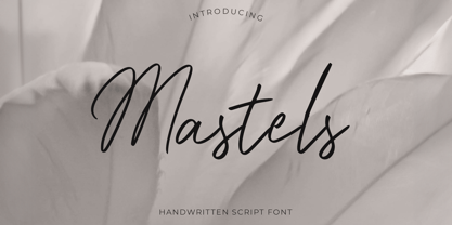 Mastels Font Poster 1