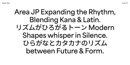 Area JP Font Poster 8