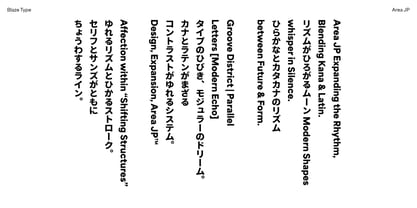 Area JP Font Poster 13