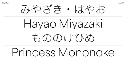 Area JP Font Poster 3