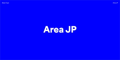 Area JP Font Poster 1