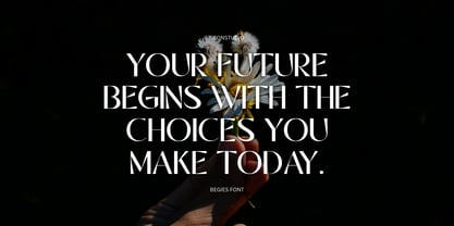 Begies Font Poster 4
