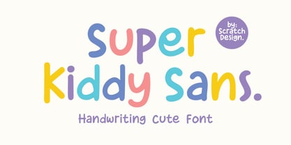 Super Kiddy Sans Font Poster 1