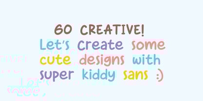 Super Kiddy Sans Font Poster 8