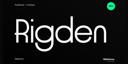 Rigden Font Poster 1