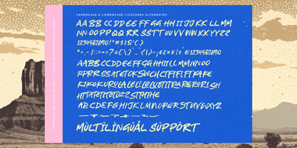 Moon Blade Font Poster 14