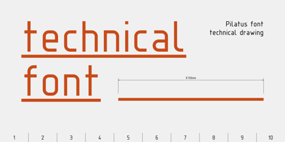 Pilatus ISO Font Poster 7