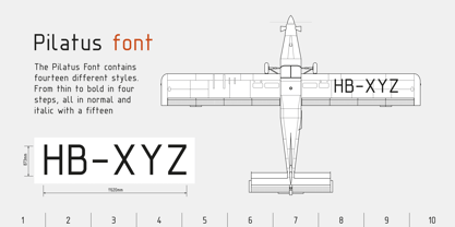 Pilatus ISO Font Poster 5