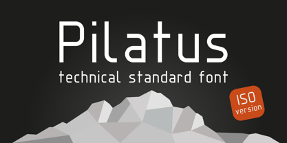 Pilatus ISO Font Poster 1