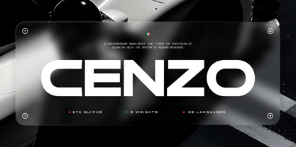 TRT Cenzo Monaco Font Poster 1