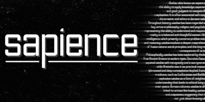 Sapience Font Poster 3