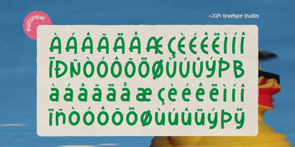 Comfy Quacky Font Poster 11