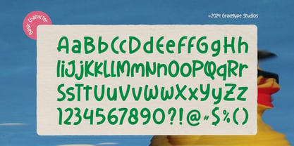 Comfy Quacky Font Poster 10