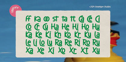 Comfy Quacky Font Poster 12