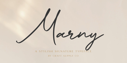 Marny Font Poster 1