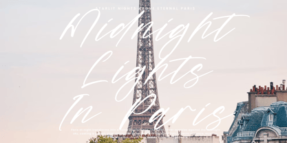 Midnight Horizon Font Poster 5